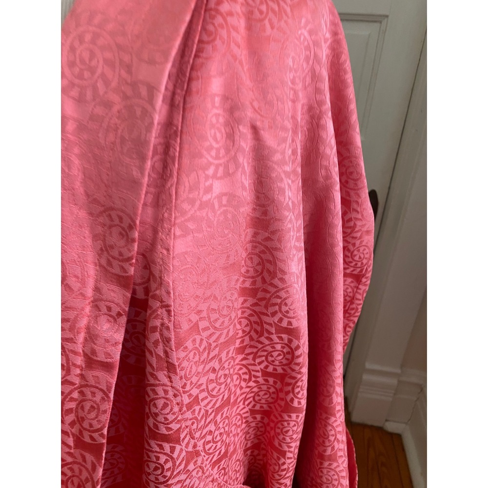 Vintage‎ Coral orange Duster Coat hand made Sz XXL - Picture 3 of 8